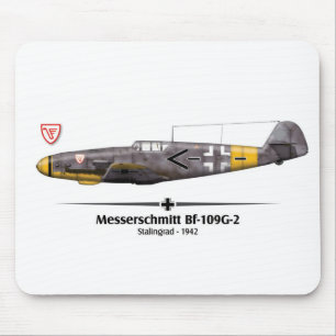 Bf-109G-2 - Luftwaffe - Schlacht von Stalingrad - Mousepad