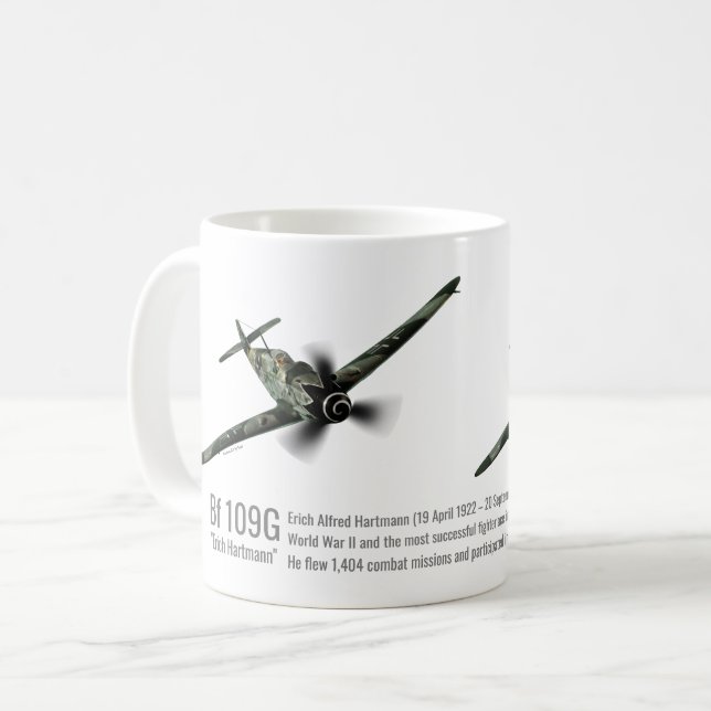 Bf 109G "Erich Hartmann" Kaffeetasse (Vorderseite Links)