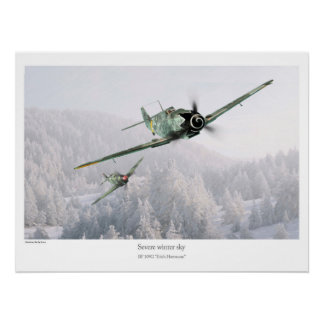 BF 109G "Erich Hartmann" Poster