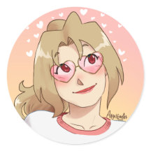 BF Amber Heart Shaped Sonnenbrille