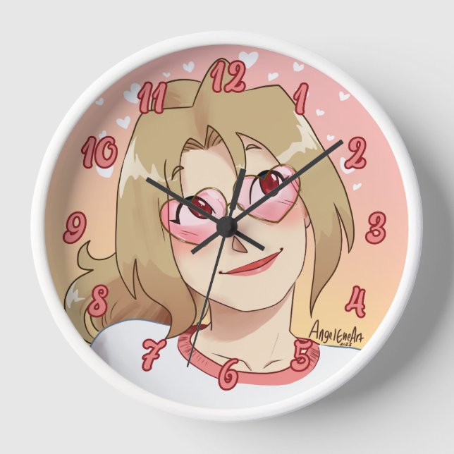 BF Amber mit Herz-Sonnenbrille Uhr (Vorderseite)