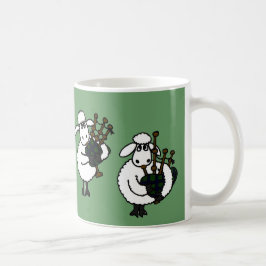 BF, fantastische Schafe, die Bagpipes spielen Tasse