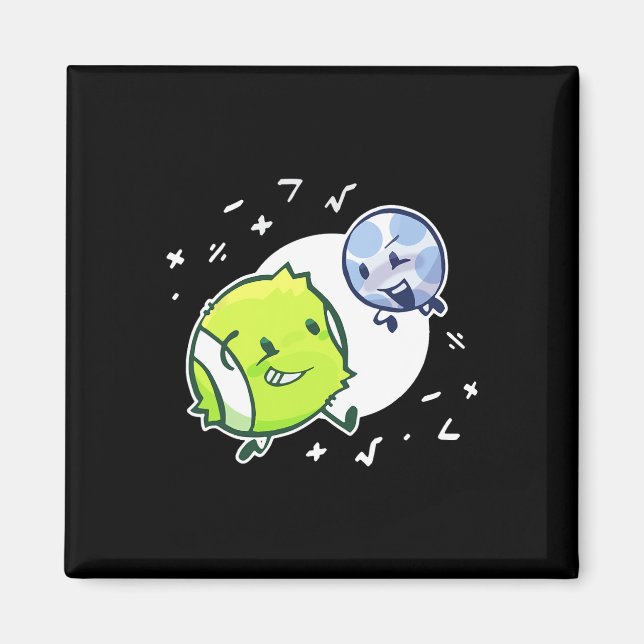 Bfdi Tennis Ball und Golf Ball Duo Matte Magnet (Vorne)