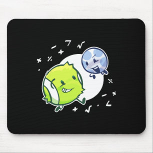 Bfdi Tennis Ball und Golf Ball Duo Matte Mousepad