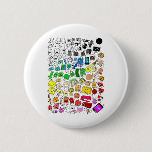 BFDI - Unbelebte Insanität Alle Zeichen _1 Button