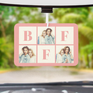 BFF 3 Foto-Collage beste Freundinnen Rosa Autolufterfrischer