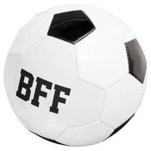 BFF, Best Friends Forever Fußball Schwarz Weiß