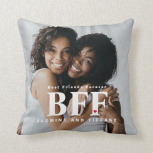 BFF Beste Freunde auf ewig Beste Freundin Herz Fot Kissen