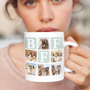 BFF Fotocollage Freundschaft Tasse