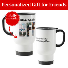 BFF Photo Travel Mug – Personalized Gift Reisebecher