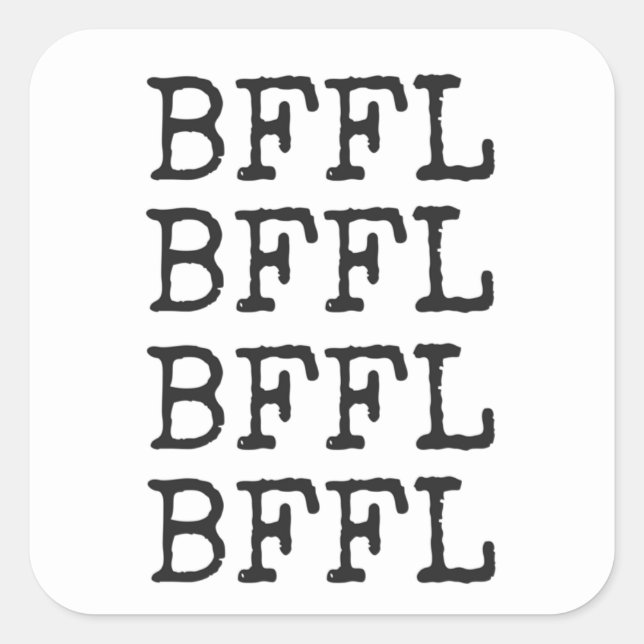 BFFL Square Stickers (Vorderseite)