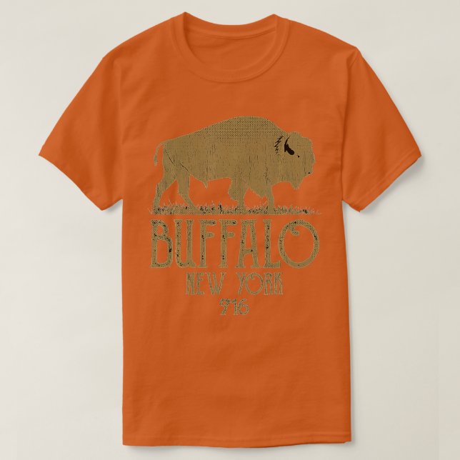 BFLO WNY 716 Area Code Buffalo New York T-Shirt (Design vorne)