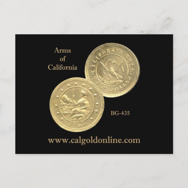 BG-435 "Arms of California" Postkarte (Vorderseite)