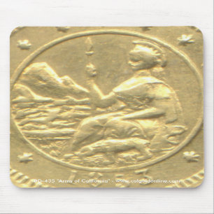 BG-435 "Arms of California" vertikale Mauspad