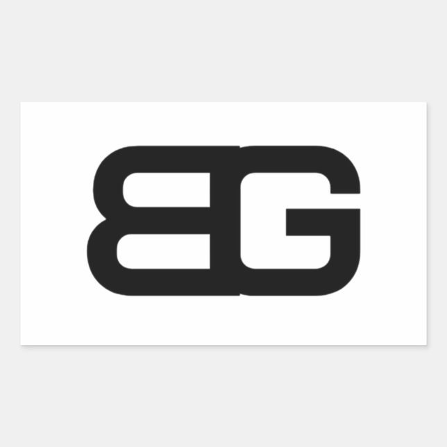 BG-Aufkleber Rechteckiger Aufkleber (Vorderseite)