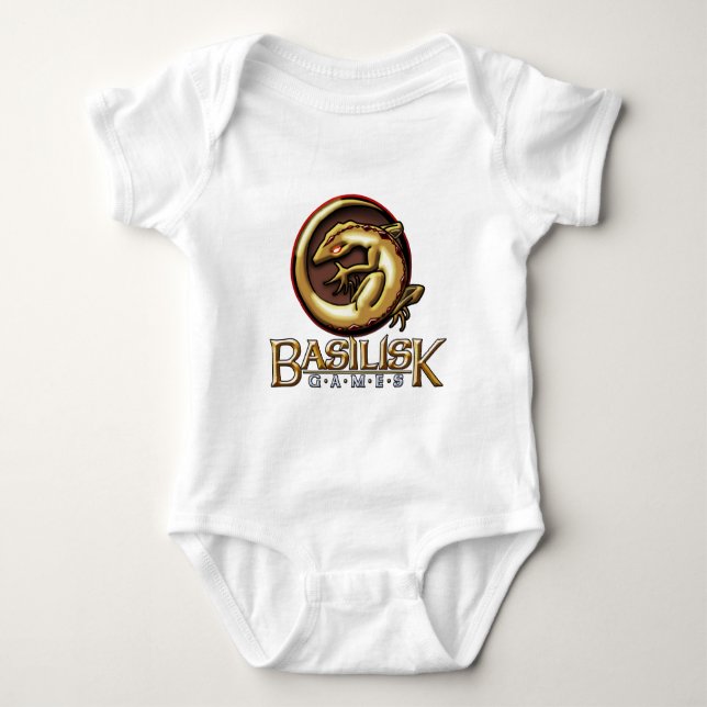 BG-Logo-Säuglings-Raupe Baby Strampler (Vorderseite)