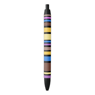BG Streifen Muster Farbe VI + Ihre Rückseite und I Kugelschreiber