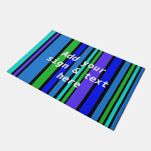 BG Streifen Muster IV + Ihre Rückseite & Idee Fußmatte