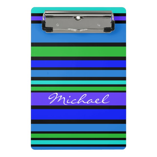 BG Streifen Muster IV + Ihre Rückseite & Idee Mini Klemmbrett (Vorderseite)