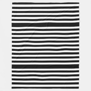 BG Stripes Muster schwarz + Hintergrund Fleecedecke