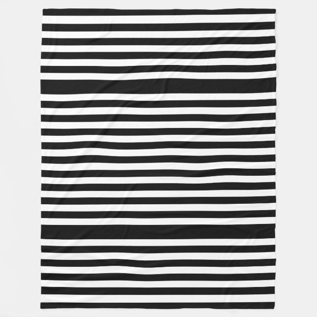 BG Stripes Muster schwarz + Hintergrund Fleecedecke (Vorderseite)