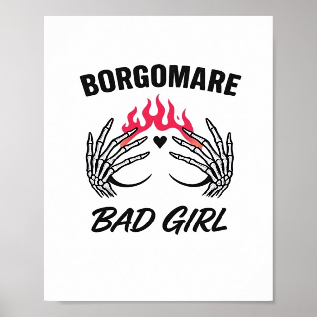 Bgm Bad Girl II - Skeletton Herz Hände Poster (Vorne)