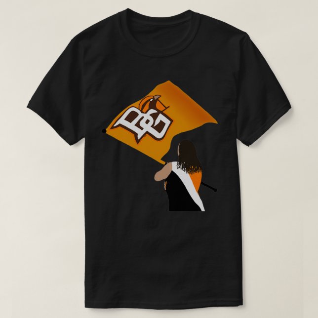 BGSU Falcon Marching Band Color Guard T-Shirt (Design vorne)