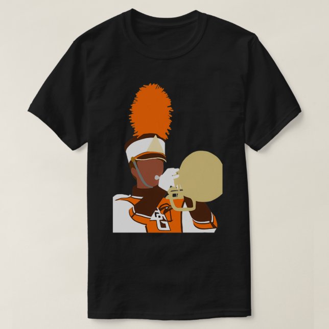 BGSU Falcon Marching Band Mellophone T-Shirt (Design vorne)