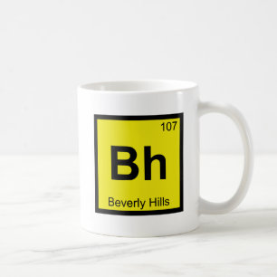 Bh - Beverly Hills Kalifornien Chemisches Symbol Tasse