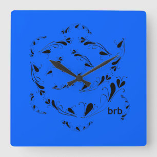 BH! QUADRATISCHE WANDUHR