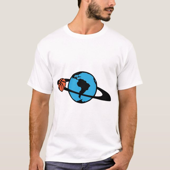 BH-RING PLANET BLAU-BALL T-Shirt (Vorderseite)