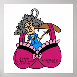 BH und Falten-Spaß Poster