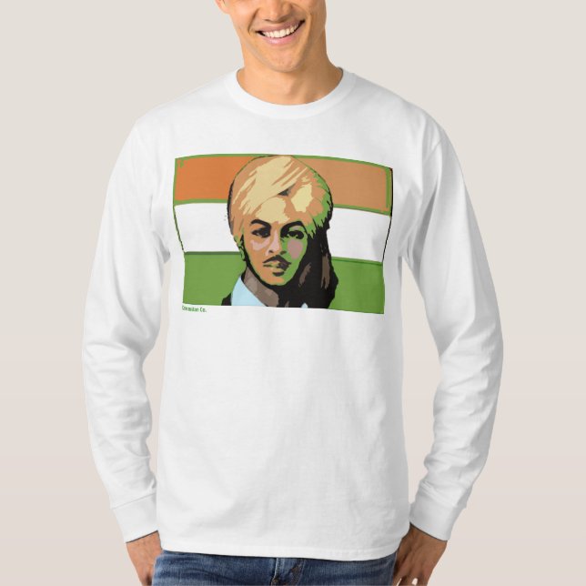 Bhagat Singh: Ein revolutionärer Held T-Shirt (Vorderseite)