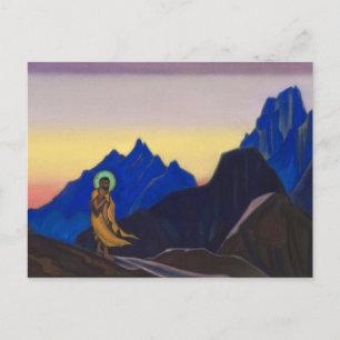 Bhagavan, 1943 von Nicholas Roerich Postkarte