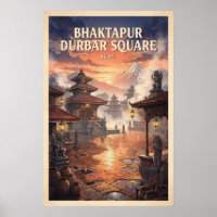 Bhaktapur Durbar Square Nepal Vintage Reise