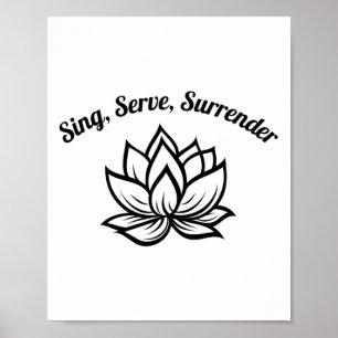 Bhakti Yoga Lotus Zitat _2 Poster