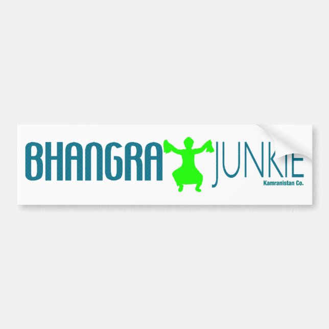 Bhangra Junkie Autoaufkleber (Vorne)