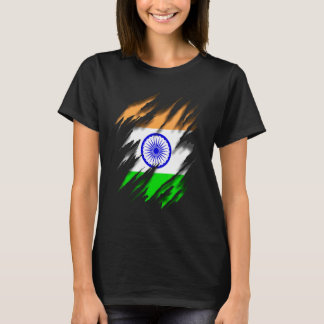 Bharat Ganarajya Indische Flagge Indien T-Shirt