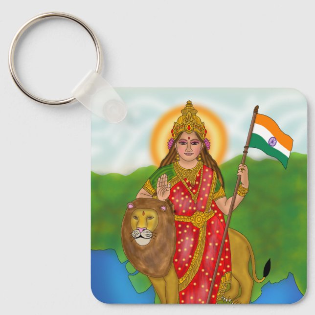 Bharat Mata Schlüsselanhänger (Vorderseite)