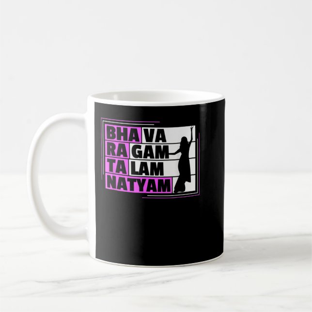 Bharatanatyam Design für einen Bharatanatyam Dance Kaffeetasse (Links)
