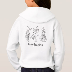 Bharatanatyam-Tanz benutzerdefinierter Name Kapuze Hoodie