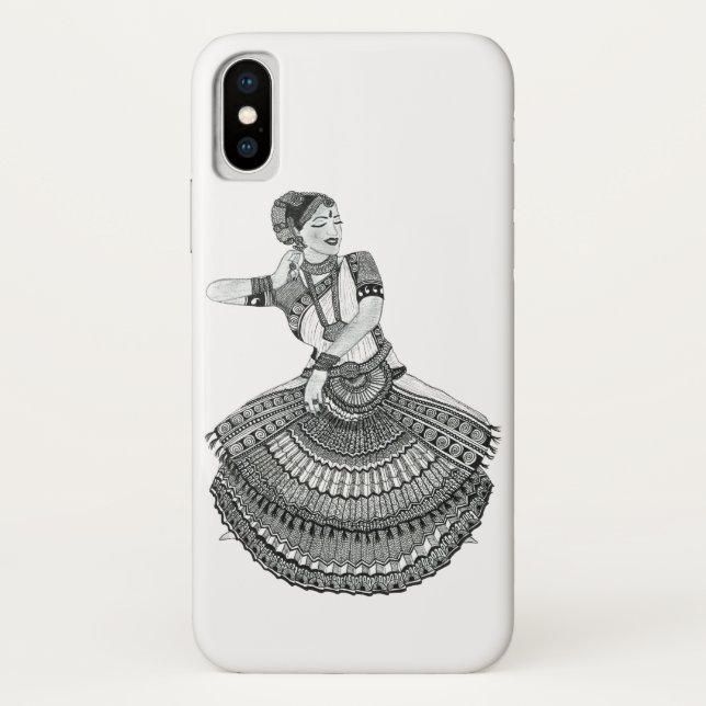 Bharatanatyam Tänzer-Handy Case-Mate iPhone Hülle (Rückseite)