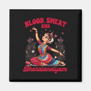 Bharatanatyam tanzt indisches Blut ein Schweiß und Magnet