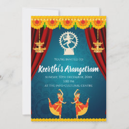Bharatnatyam Show Invite & Arangetram Einladung