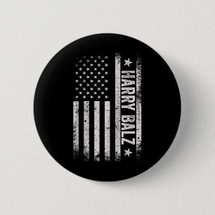 Bheimer 2024 Harris W Usa Flag Politisch Button