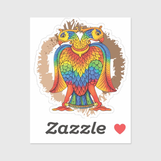 bherunda bird aufkleber (Blatt)