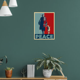 Bhikkhu Pannakara und Peace Dog Aloka Poster