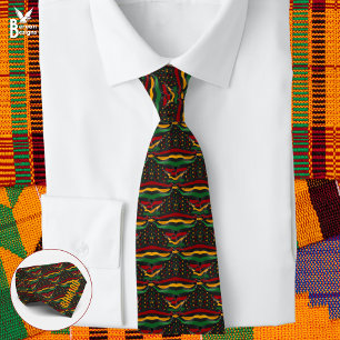 BHM100 Black History Month Centennial-Monogramm Krawatte