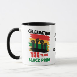 BHM 100 Years Souvenir Black History Month  Tasse