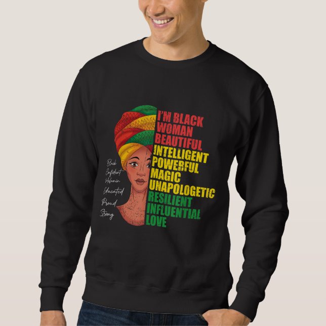 BHM African Women African American Black History Sweatshirt (Vorderseite)